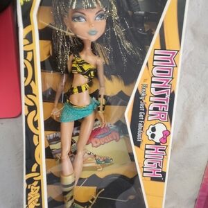 Monster High Doll in Black, Gold, and Turquoise